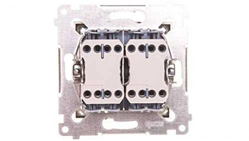 Kontakt-Simon Simon 54 trijų pozicijų dvivietis 10A 250V antracitas (DZW2.01 / 48)
