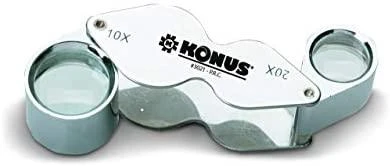 Konus Linen tester lupa su dviem lęšiais