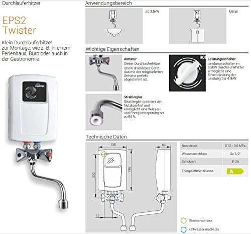 Kospel ELEKTR.PRZEPŁ.PODGRZ.EPS2-3,5KW TWISTER