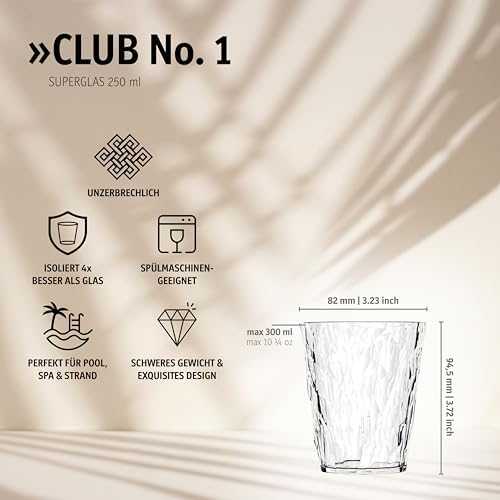 CLUB NO.1 superglas sodo stiklinių rinkinys, 250 ml, 4 vnt., KOZIOL