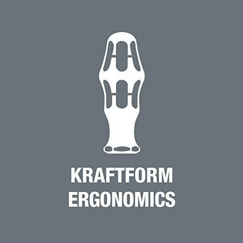 Rankena atsuktuvui Wera Kraftform Kompakt 62 + sukimo antgaliai