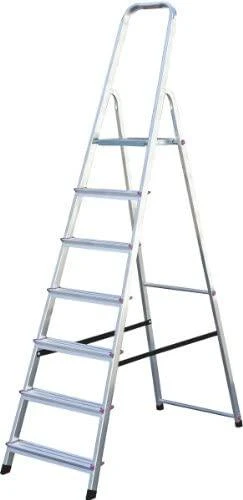 Kopėčios KRAUSE Corda, 7 pakopų, aliumininės, vienpusės, maks. darbinis aukštis 340 cm