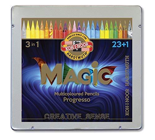 Koh-i-Noor magic Progresso pieštukai be medienos 8774 24 spalvos