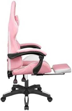 Kruger & Matz GX-150 žaidimų kėdė Balta ir rožinė