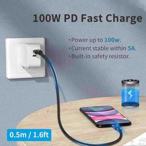 PREMIUMCORD Kabelis USB4™ Gen 3x2 40Gbps 8K@60Hz 240W Thunderbolt 3 kabelis 0,3m