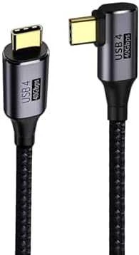PREMIUMCORD Kabelis USB4™ Gen 3x2 40Gbps 8K@60Hz 240W Thunderbolt 3 kabelis 0,3m