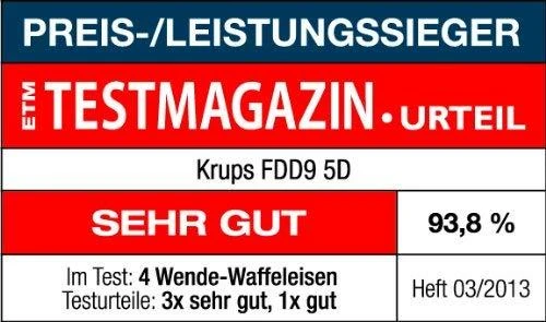 Vaflinė KRUPS FDD95D vaflių gaminimo aparatas iš nerūdijančio plieno/juodas