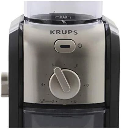 Kavamalė Grinder electric for coffee Krups GVX242 (110W, grinding, juodos spalvos, sidabrinis color)