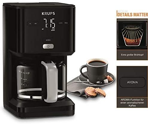 KRUPS lašelinis kavos aparatas Smart'n Light KM600810, 1,25 l, 1000 W su laikmačiu