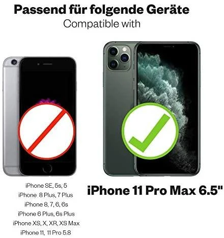 Krusell Juodas telefono dėklas-piniginė iPhone 11 Pro Max