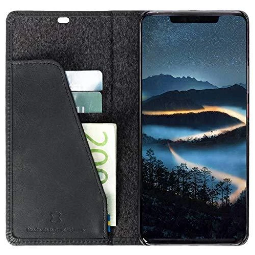 Dėklas Krusell Sunne 2 Card Foliowallet Huawei Mate 20 vintage juodas