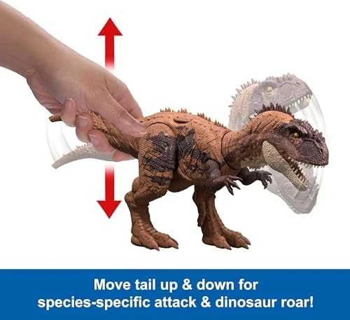 Mattel Kryptops Juros periodo pasaulio dinozauro figūrėlė su laukiniu riaumojimu ir judančiomis dalimis ZA6057