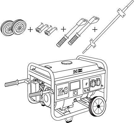 KÖNNER & SÖHNEN Generatoriaus transportavimo rinkinys KS 10KIT