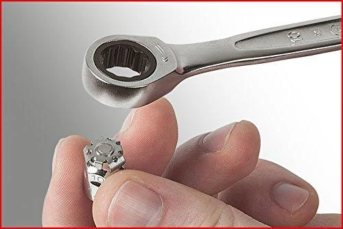 Kombinuotų terkšlinių raktų komplektas su adapteriais 16vnt, KS Tools
