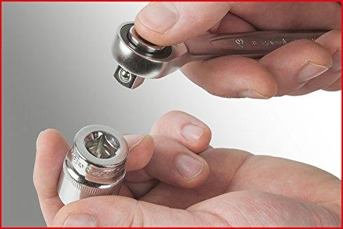 Kombinuotų terkšlinių raktų komplektas su adapteriais 16vnt, KS Tools