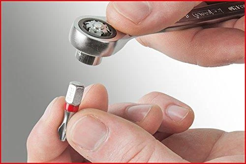 Kombinuotų terkšlinių raktų komplektas su adapteriais 16vnt, KS Tools