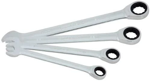 4 dalių kombinuotų terkšlinių raktų rinkinys KS TOOLS GEARplus 24-32mm