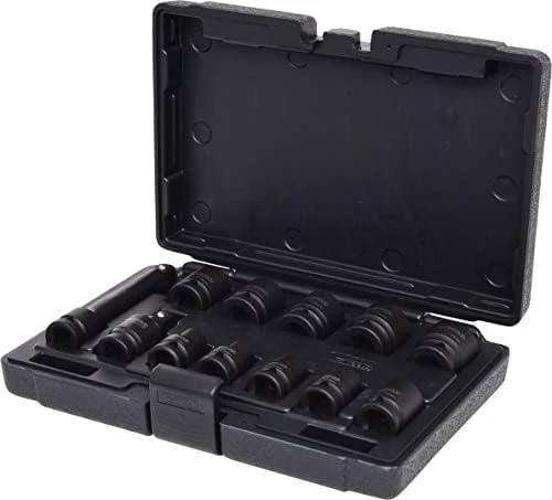 1/2" šešiakampė smūginė galvutė, trumpa, KS Tools