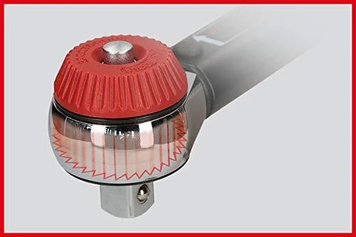 Dinamometrinis raktas su terkšle ERGOTORQUEprecision 1/2" 80-420Nm, KS Tools
