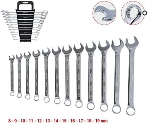 Kombinuotų raktų komplektas 8-19mm 12vnt, KS Tools