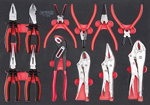 Įrankių vežimėlis RACINGline, 7 stalčiai +598vnt įrankių, KS Tools