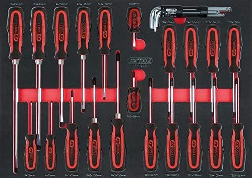 Įrankių vežimėlis RACINGline, 7 stalčiai +598vnt įrankių, KS Tools