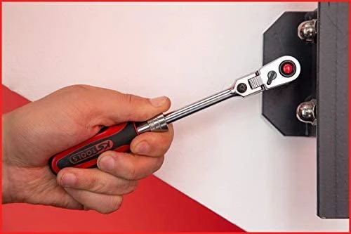 1/4" teleskopinė terkšlė KS TOOLS SlimPOWER