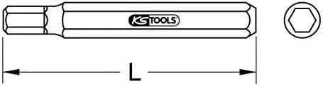 Šešiakampis antgalis KS TOOLS 4x75mm