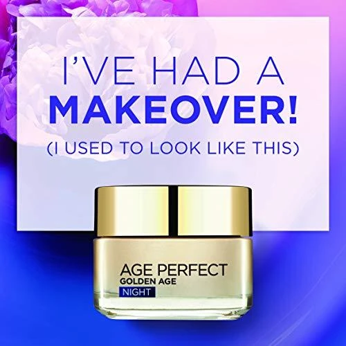 L'Oréal Paris Age Perfect Golden Age Night Skin Kreminis moterims, 50 ml