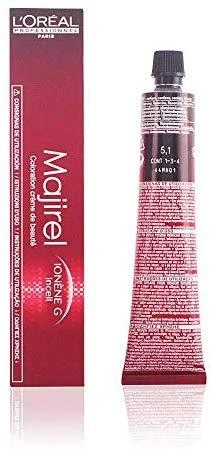L‘oreal Majirel 5.1 dažų tūbelė su pakuote