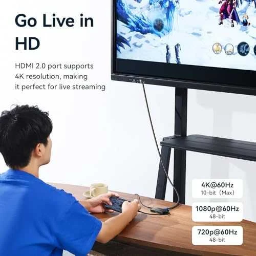 USB šakotuvas – Ulanzi H1 4 viename USB C medijos šakotuvas 10 Gbps, 4K HDMI