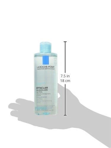 La Roche Posay Effaclar Micellar Vanduo Ultra For Oily Skin micelinis vanduo riebiai odai, 400 ml