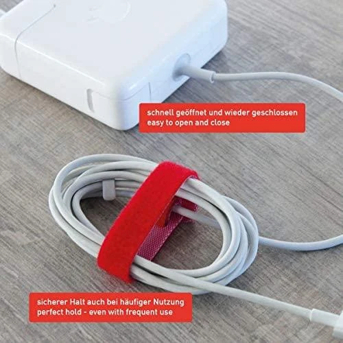 Organizer LABEL THE CABLE Sportinis žymeklis Różne kolory 10 vnt (LTC1130)