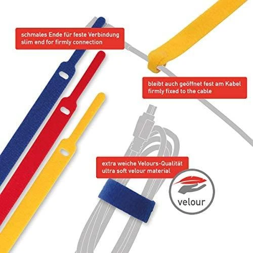 Organizer LABEL THE CABLE Sportinis žymeklis Różne kolory 10 vnt (LTC1130)