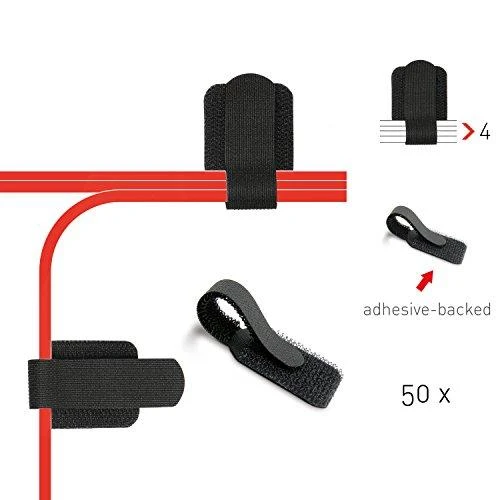 RAM Label The Cable Organizatorius ETIKETĖLĖKITE KABELĮ Velcro Juodas 50 vnt (PRO 3110)