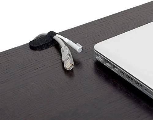LABEL THE CABLE Wall Velcro Cable Holder 10-piece Set - juodos spalvos