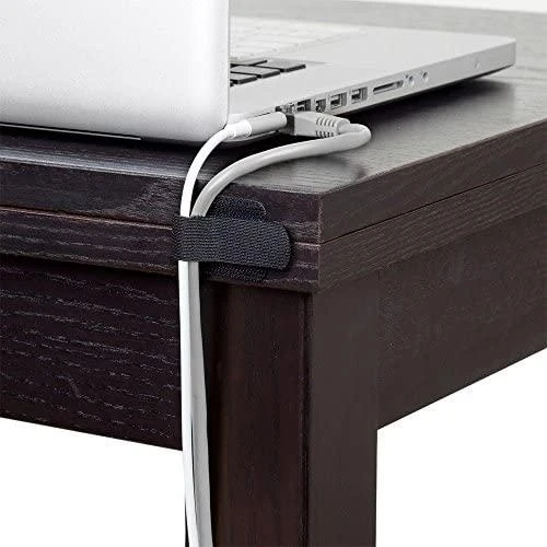 LABEL THE CABLE Wall Velcro Cable Holder 10-piece Set - juodos spalvos