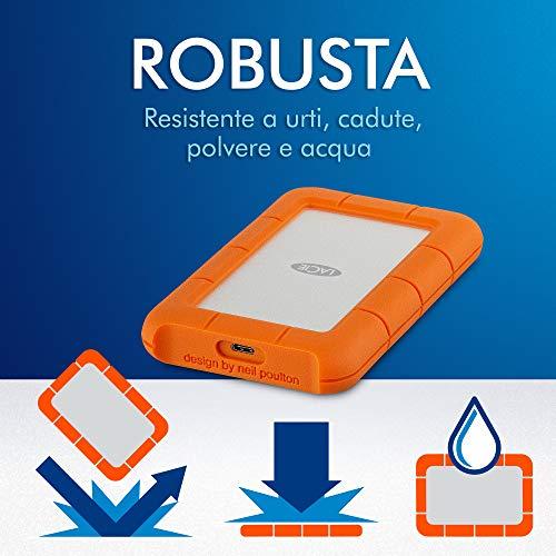 LaCie Išorinis kietasis diskas HDD Rugged USB-C (2.5'/1TB/USB 3.1 TYPE C).