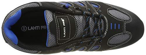 Lahti Pro Półbuty Žemi bateliai be kulnų, nubuko/megzto audinio, juodai mėlyni, O1 sra, "46", ce, latekso