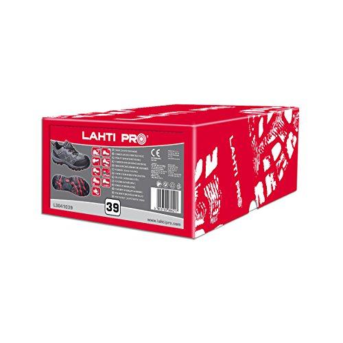 Lahti Pro Półbuty Pilkai raudoni zomšiniai batai, s1 p fo, "43", ce, lahti