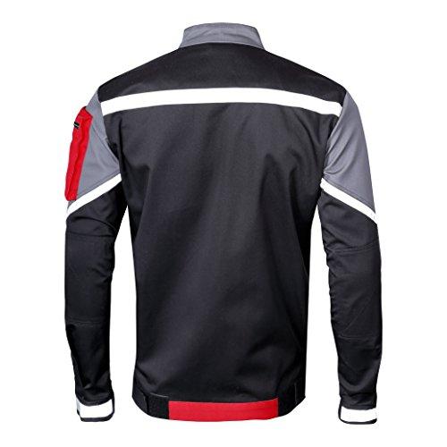 Lahti Pro Bluza, Juodai pilkai raudonas džemperis, 100 % medvilnė su šviesą atspindinčia spauda, ​​"s", ce, lahti