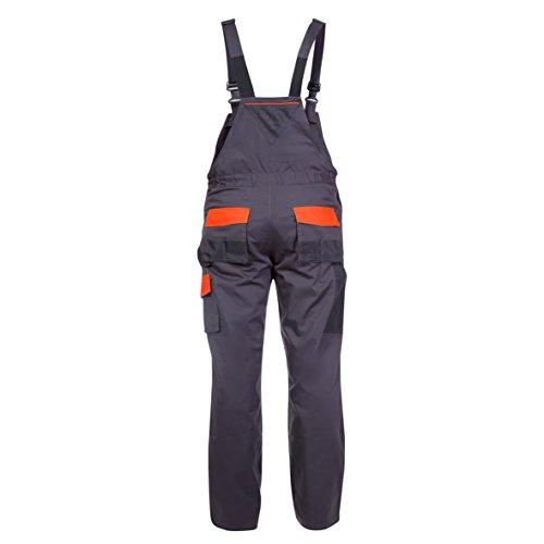 Lahti Pro Ogrodniczki Grafito-oranžiniai dumbliukai, 190g/m2, "xl (56)", ce, lahti