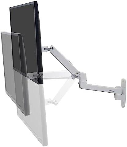 Ergotron LX serijos LX sieninis monitoriaus laikiklis (baltas), varžtai, 11,3kg, 50,8 cm (20"), 86,4 cm (34"), 100 x 100 mm, baltas