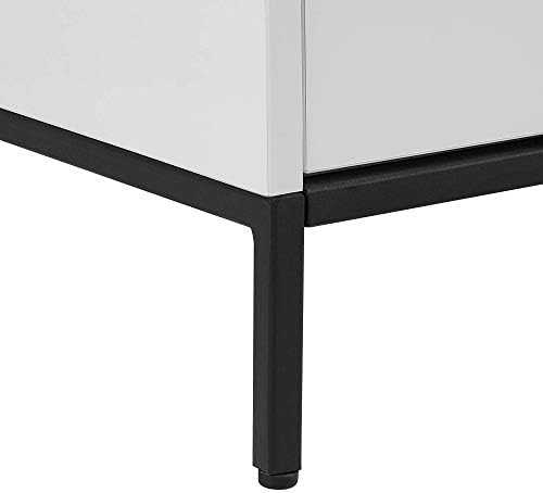 Beliani TV staliukas TV Stand LED Balta SYDNEY 180391