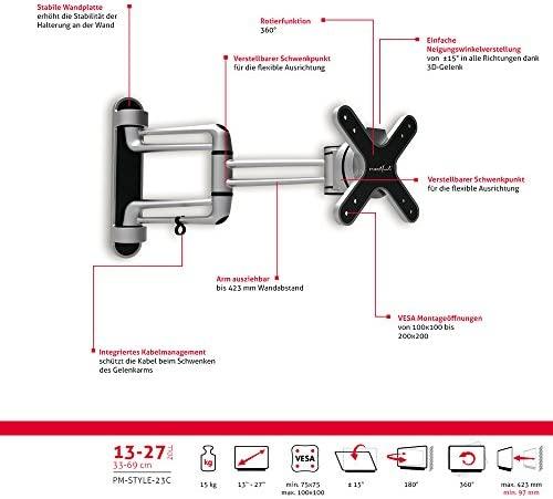 PureLink PureMounts® monitoriaus laikiklis – 13–27 colių