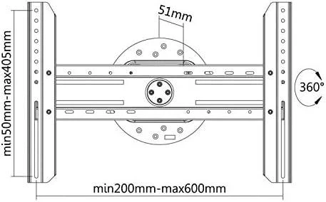Sbox PLB-1246F fiksuotas plokščio ekrano LED televizoriaus laikiklis 37"-70" 50kg