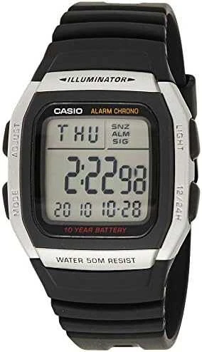 Laikrodis Casio Collection Vintage CASIO COLLECTION ILLUMINATOR 10 YEARS BATTERY W-96H-1AVDF