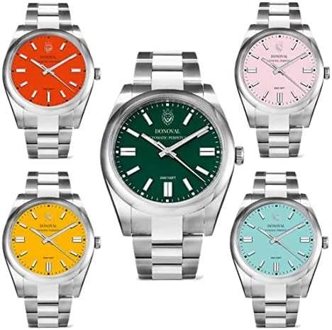 AUTOMATYCZNY Laikrodis vyrams DONOVAL WATCHES Rožinis PANTHER DL0005 + dėžutė (zdo001e)