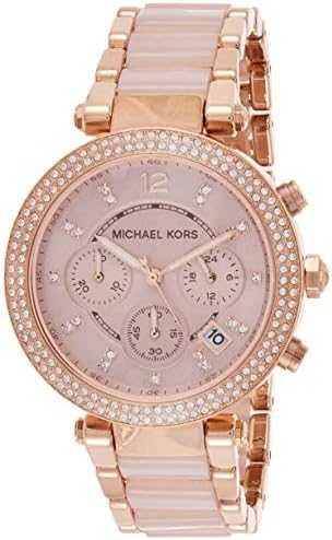 Moteriškas laikrodis Michael Kors Parker, rožinio aukso spalvos