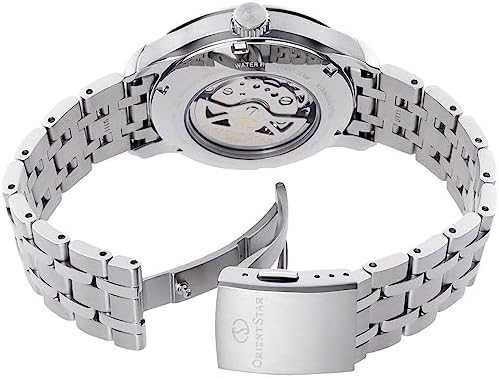 Vyriškas Orient Star Skeleton automatinis laikrodis sidabrinės spalvos RE-AV0B01S00B